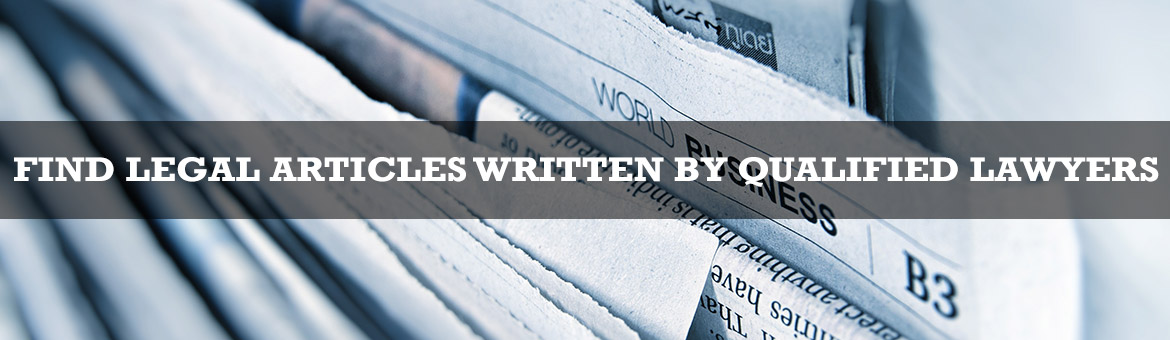 Find legal articles written by qualified lawyers.